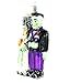 Old World Christmas Frankenstein & Bride Glass Blown Ornament for Christmas Tree, Handcrafted Holiday Decoration, Halloween Collection