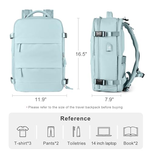 Image of coofay Personal Item Travel Backpack For Women Men Airline Approved Carry On Backpack Flight Approved Waterproof Sports Luggage Backpack Casual Daypack Small Hiking Backpack