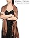 Achillea Soft Silky Pashmina Scarf for Women – Shawl Wrap for Evening Dresses, Bridesmaids, Weddings & Everyday Wear (Cocoa Brown)