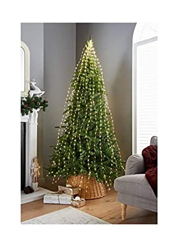 Spot on dealz® 672 LED Christmas Lights Sparkle Cascading Micro Tree Lights Christmas Decorations Outdoor Home Garden Indoor Xmas Lighting Ornament Festive Decor Warm White