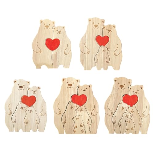 Decoración de madera de oso con acabado artesanal premium 7