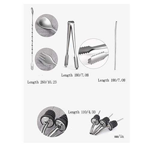 Set Coctelera Jumbo Bartender 550 ml Kit Mixología miniatura 3