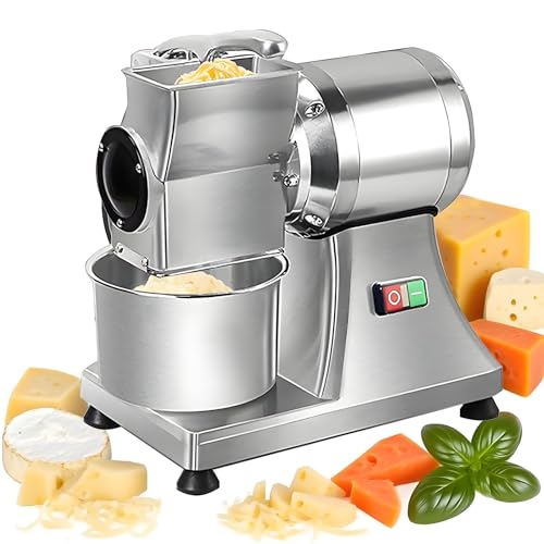Commercial Electric Cheese Grater Stainless Steel Cheese Grinding Machine Heavy Duty Cheese Shredder and Slicer