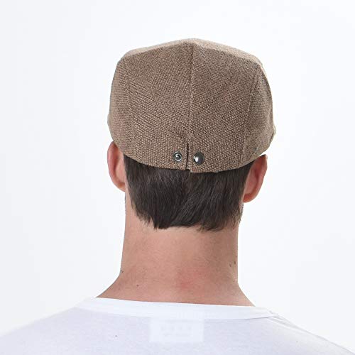 WITHMOONS Ivy Cap Summer Cotton Newsboy Irish Gatsby Golf Hats MZ30038 (Brown)