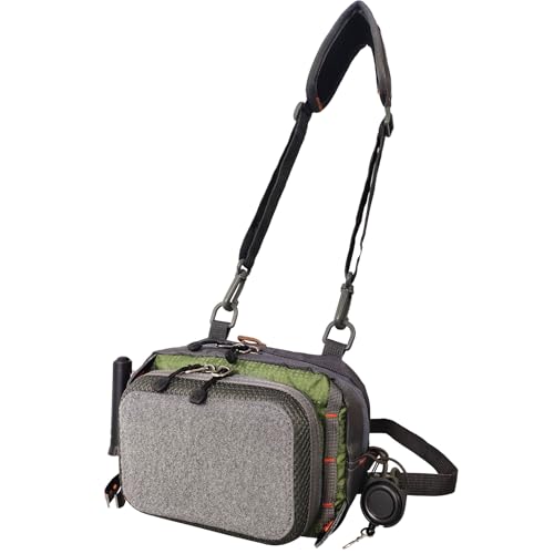 Aventik Fly Fishing Chest Bag Ultra Light Multiple Pockets Chest Pack con Chaleco (Bolsa para Pecho B) miniatura 1