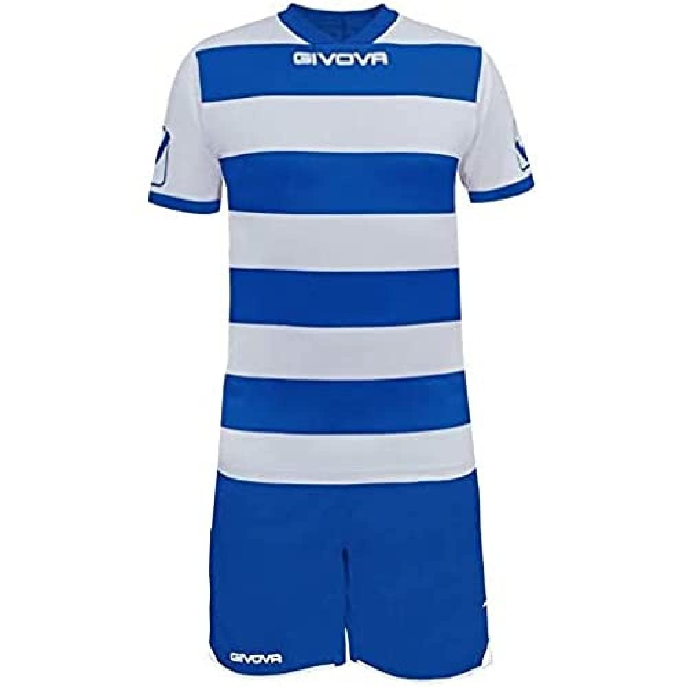 Givova, kit rugby, weib/hellblau, L