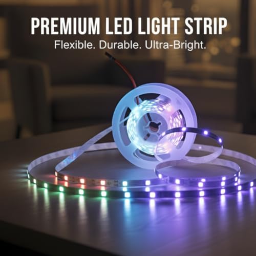 Image of LED Strip Light for Home Decoration | Waterproof Adhesive Cove Lighting for Ceiling, Cabinet & Festive decor, 3.5 mtrs. (Multicolor, 60 LED per Meter)