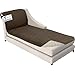 Sofa Shield Original Patent Pending Reversible Sofa Chaise Protector, 102x34 Inch, Washable Furniture Protector, 2 Inch Strap, Chaise Lounge Slip Cover for Pets, Dogs, Kids, Cats, Chocolate Beige