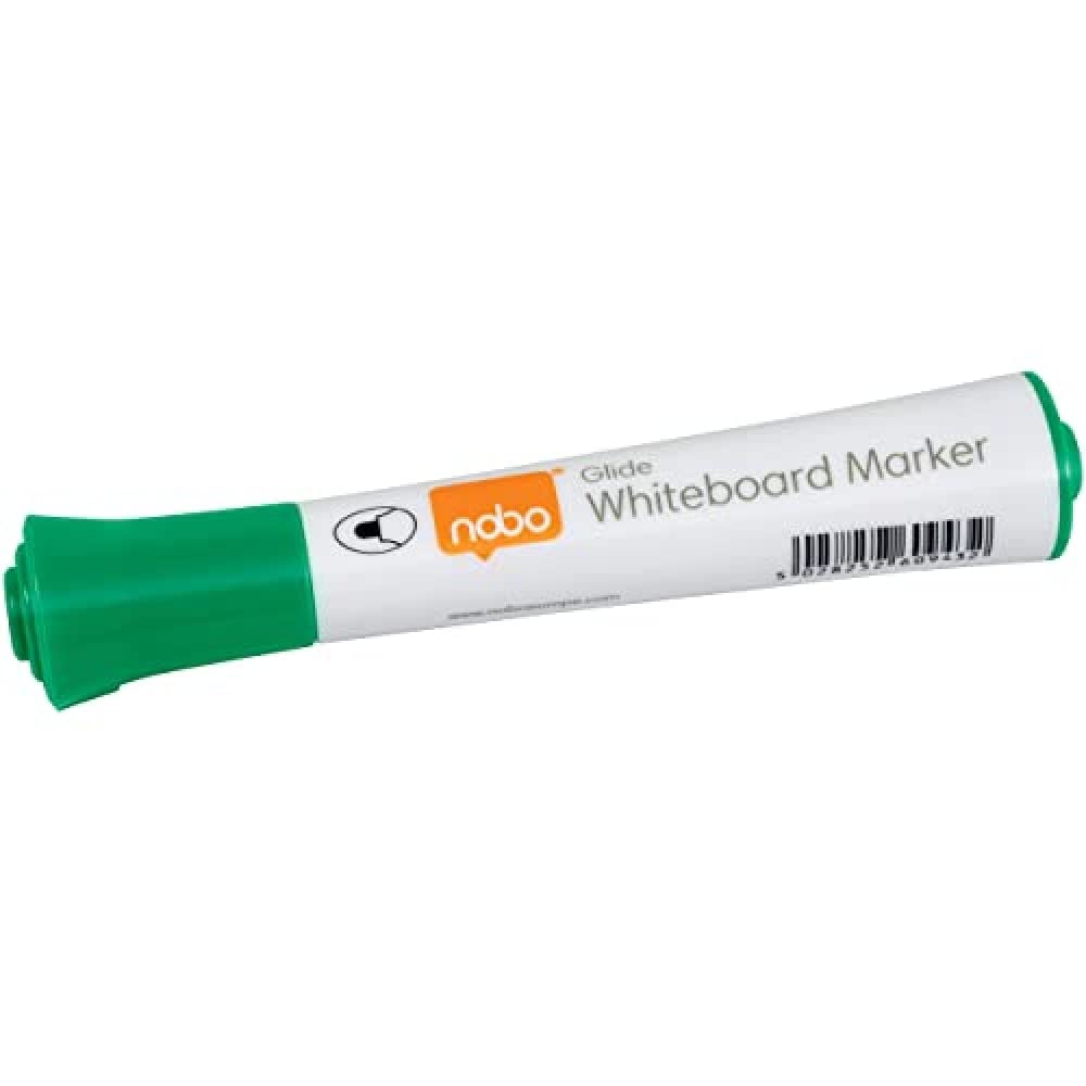 Nobo Glide Drywipe Whiteboard Pens, 2 mm Bullet Tip, Pack of 10, 1915267, Coloured