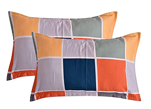 Image of Amazon Brand - Umi Super Soft Brushed Microfiber Cotton Pillow Covers, 2 Piece Pillow Covers(Not Pillow),Flange on Edges Pillow Covers 17X27(inches) 43X68(CM)
