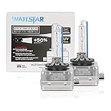 Bombillas para faros delanteros Wattstar, D1S 35W 8000K Bombillas para luz exterior blanca fría, Bombilla para faros delanteros HID de xenón, IP68 a prueba de agua