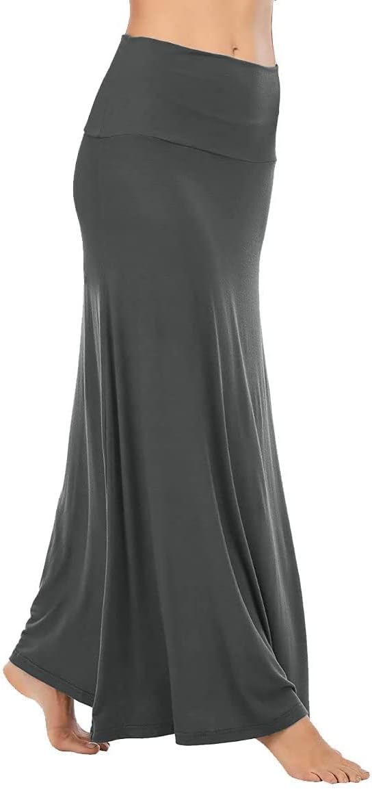 Sweet Hearts Maxi Skirt for Women- Comfy Foldover High Waist Long Flare A-Line Skirt Maxi Dress XS-3X Made in USA - Image 3