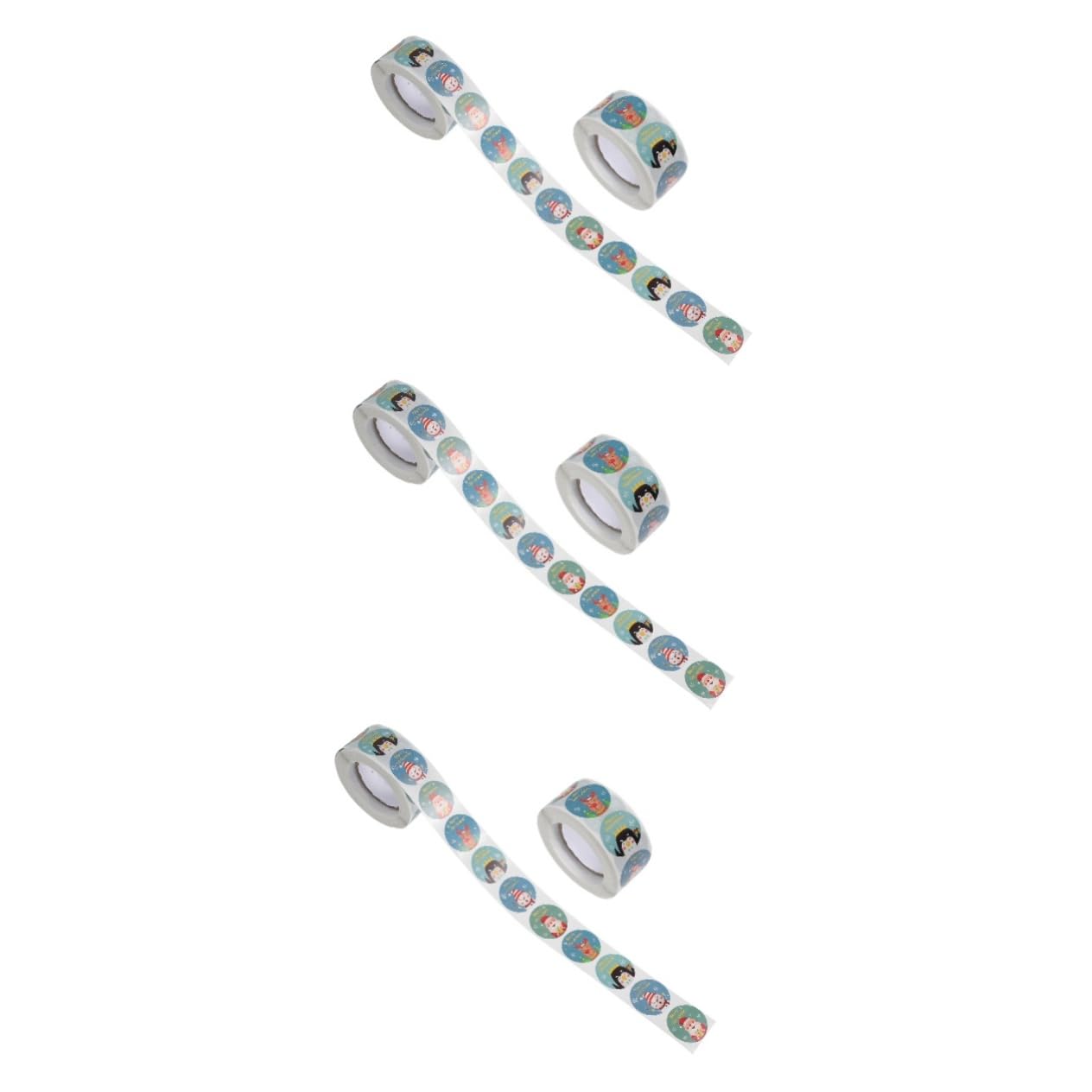 STOBOK 6 Adesivi Natalizi Autoadesivi Per Decorazioni Di Etichette Per Buste Progetti Fai Te e Regali Design Vari Per Natale Personalizzato