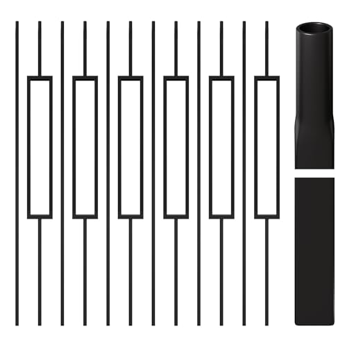 Sidasu 12-Pack Wrought Iron Balusters, 44-Inch Interior Stair Spindles