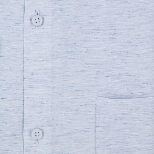 Image of 7-DAYS Premium Men's Formal Shirts - Cotton Rich, Textured Self-Design, Full Sleeve, Regular Fit, Wrinkle Resistant, with Pocket - Perfect for Office