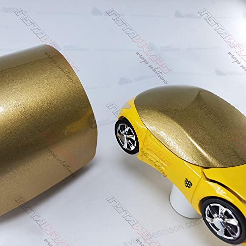 Avery Sw900-215-M Gloss Gold Metallic 5Ft X 20Ft (100 Sq/Ft) Supreme Vinyl Car Wrap Film #TOP1