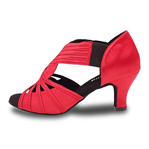 Image of Ballroom Dance Shoes Women Latin Salsa Practice Dancer Shoes 2.5'' Heels YT02