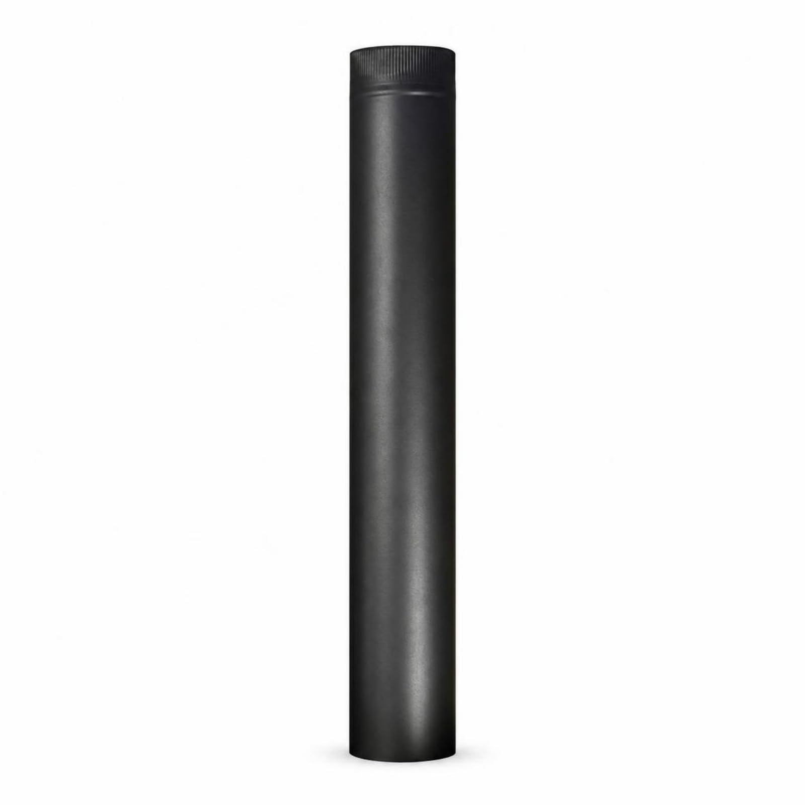 Componente per Canna Tubo Stufa Condotto Dritto Scarico Fumi Acciaio Inox 304 Struttura Robusta Aspetto Industriale Moderno Adatto per Abitazioni Ristrutturazioni Tecnici, Nero, 200mm