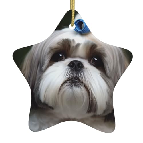Shih tzu dog ornamenti ornamenti