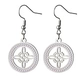 Matériau - Les boucles d'oreilles nœud de sorcière sont fabriquées en acier inoxydable de haute qualité. Solide et durable. Conserve son éclat pendant longtemps. Pour un port durable