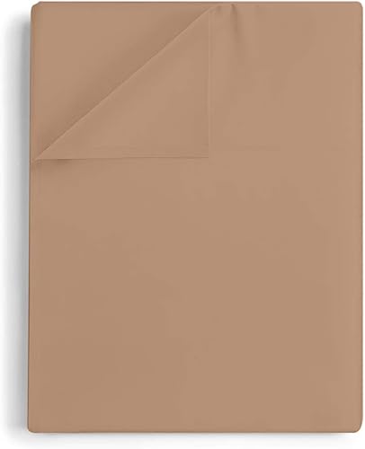 Miniatura 4 de TREND BEDDING MART TBM - 1 sábana encimera lisa al tacto de calidad de hotel, 100% algodón egipcio, ajuste perfecto para camas de tamaño King de