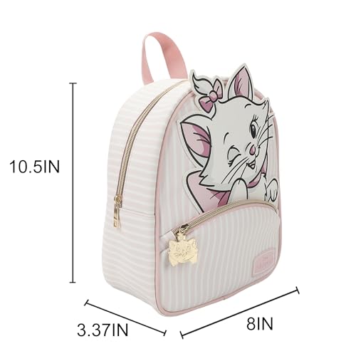 Disney Aristocats Marie Winking Pink & White 10.5" Mini PU Backpack3