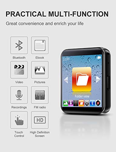 Mini Mp3 Mp4 Player Ruizu M5 8gb Com Clip Corrida Bluetooth Rádio Fm Pedômetro Contador passos Grava