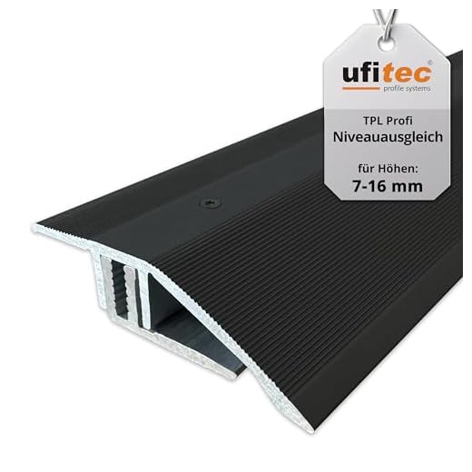 (11,41€/m) Übergangsprofil Höhenausgleichsprofil 45 x 900 mm silberfarben selbstklebend Nahtdeckprofil Dehnungsfugenprofil Abdeckleiste Höhenausgleich 2-20 mm 6 ufitec Profilsystem für Parkett- und Laminatböden - für Belagshöhen von 7-16 mm - viele Farben lieferbar (Niveauausgleichsprofil 100 cm lang, Bronze Dunkel)