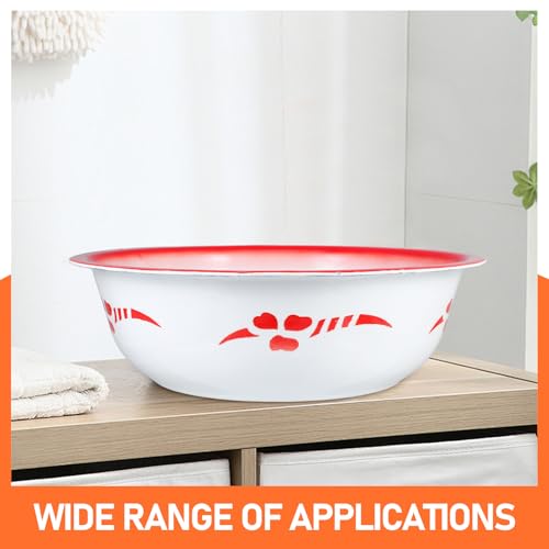 Tazón grande esmaltado 36 cm vintage para cocina miniatura 3