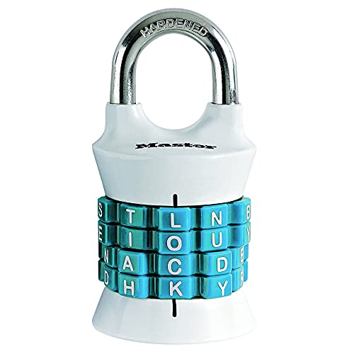 Master Lock (マスターロック) 南京錠 ダイヤル 暗証番号設定 本体幅38mm 吊高内径24mm 防犯 1535JADWDTEAL ターコイズブルー
