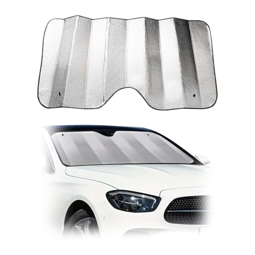 ZHYUAN 140x70cm Parasolparaparabrisasdecoche,ParasolCocheDelantero,ParasolDelanteroCoche Plegable,Parasoles Coche,Parasol Plegable para Parabrisas,Parasol para Parabrisas de Coche