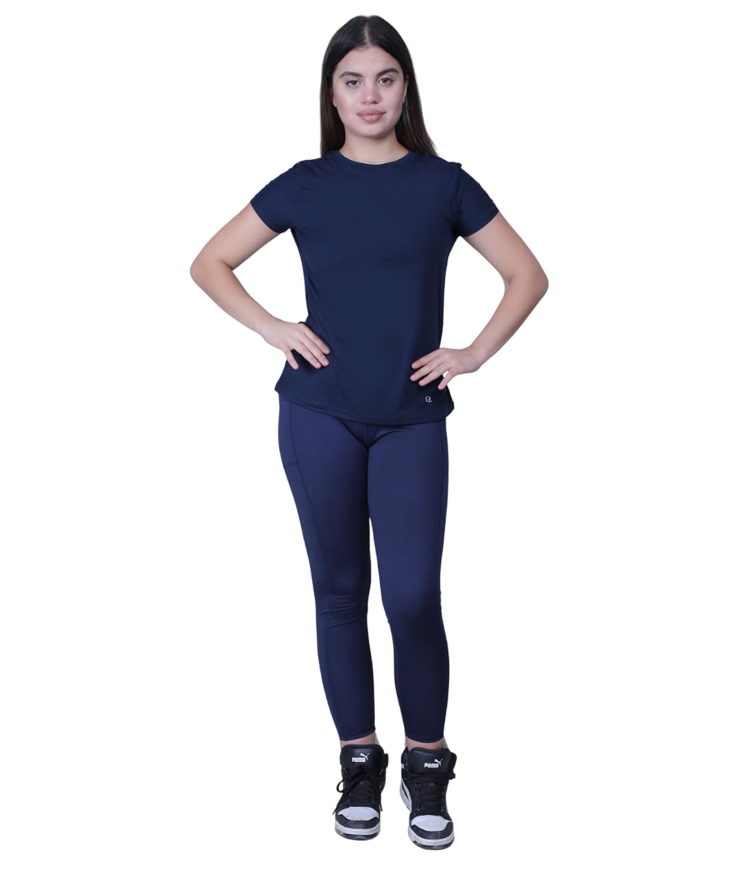 GZ Active Performance Set – Flex Tee with High Rise Leggings (Black) | Lightweight, Breathable Activewear | Perfect for Workouts, Training & Casual Use-image-49