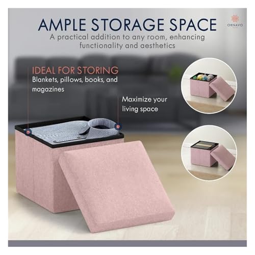 Tabouret de Repos Pliable et Pouf de Rangement Multifonctionnel - 6