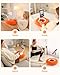 XAOVUIR Tablet Kindle Pillow Stand for Bed, Adjustable Kindle Holder Pillow with Snack Bowl Soft Plush Fabric, Compatible with 4.7