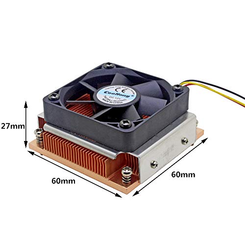 1U Server Cpu Cooler Industrial Personal Computer Copper Heatsink Cooling Fan For Intel Pga988/989 Active Cooling #TOP1