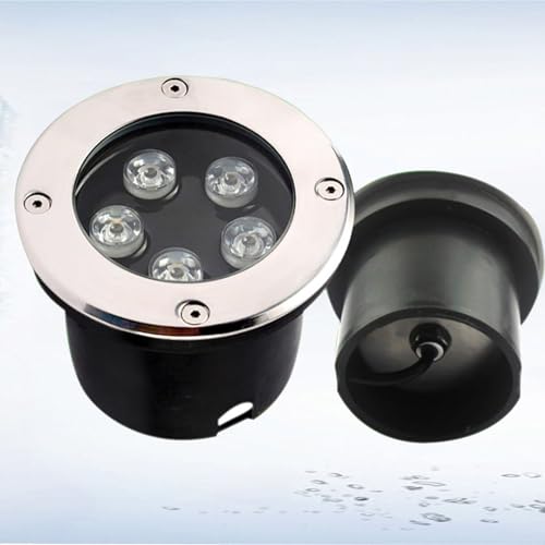 LuysmengEU Luci LED sommergibili for piscina - Luce impermeabile, faretto LED da incasso for esterni da 12 V, illuminazione subacquea impermeabile IP68 for giardini, fontane e piscine(White,12W)