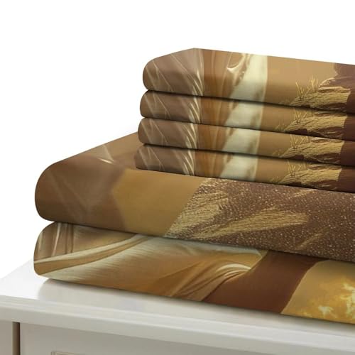 Housses de couettes Jésus 3D lit simple microfibre super douce - 6