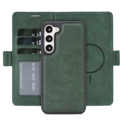 ���̓}�O�l�b�g 2in1 �蒠�^ Galaxy S26 �p �P�[�X Magsafe�Ή� �J�[�h���[ 3�� �M�����N�V�[ �J�o�[ �ϏՌ� ���^ �y�� TPU (�O���[��, Galaxy S26)