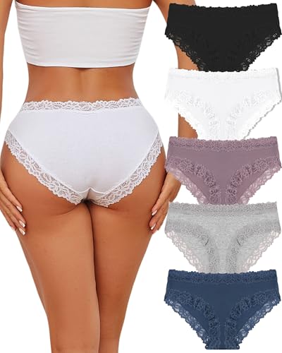 Confezione multipla alla moda: le nostre mutandine da donna in combinazioni multicolori ti mantengono al passo con le tendenze e offrono molteplici possibilità di abbinamento per le tue esigenze quotidiane