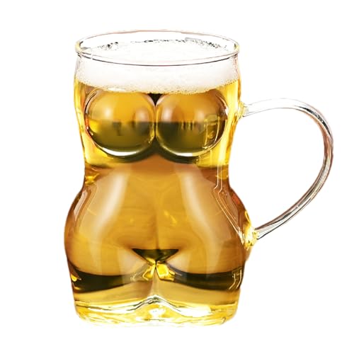 Fierudeng Verre En Forme De Corps De Femme, Chope À Bière En Verre, Chopes À Bière Sexy, Verres...