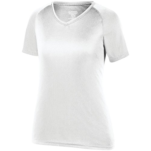 Augusta Sports Ladies Attain Wicking Shirt, White, Large