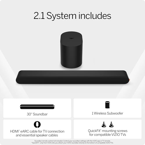 Vizio SV210M-0808 2.1 Soundbar, Wireless Subwoofer W/Dolby Atmos thumb #2
