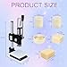 Dsyisvia Bath Bomb Press Machine, 5 Mold DIY Bath Bomb Maker Kit, Heavy Duty Adjustable Height Soap Press with Metal Base for Professional & Home Use