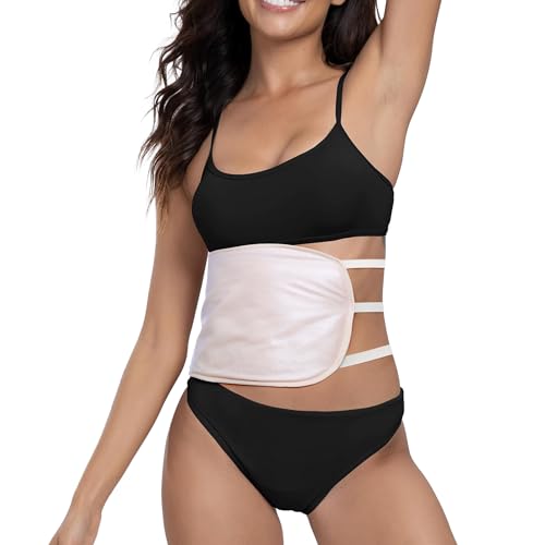 ZELIER Castor Oil Pack Wrap, Organic Cotton Flannel, Less-Mess - Reusable Castor Oil Compress Wrap Kit with 6 Adjustable Elastic Strap, Naturopathic, Waterproof & Anti Oil Leak - One Size Fits All