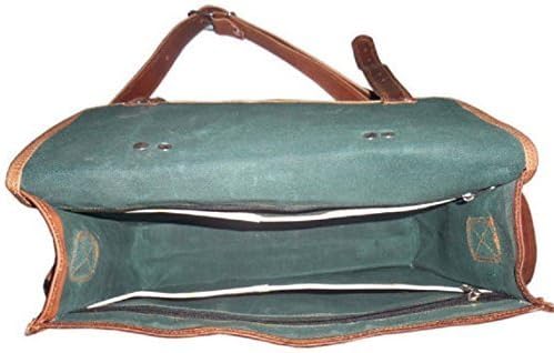 Genuine Leather Handmade Satchel Messenger Unisex Shoulder Office bag for men & women daily use. - Image 4