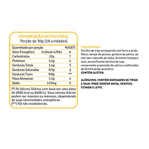 Torrada Canapé Redonda Fina Zero Lactose Alimento Vegano Fhom 80g