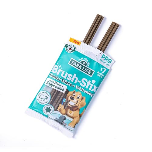 PARK LiFE - Brush-Stix Turkey & Peppermint Dental Dog Chews 14 x 180g 7 Medium Sticks Per Pack, 12.86 g (Pack of 98) - Image 4