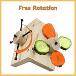 Mouse Rat Enrichment Toys, Rat Foraging Toy, Rat Toys for Pet Rats in Cage, Guinea Pig Treats Feeder, Food Dispenser for Rodents Mouse Syrian Hamster Gerbil Bunny, Puzzle Accessories (S, Wood) - Image 6