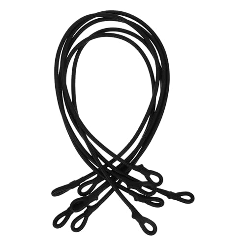 BESPORTBLE Cuerdas Elásticas para Trampolín 6Mm X 70Cm 5 Unidades Cuerda de Repuesto de Látex y Nailon Resistente para Exterior Fijación Segura para Camas Elásticas y Actividades al Aire