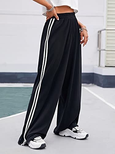 Image of dockstreet Loose fit Open Bottom Joggers /Loose fit, Trouser stylelowers /Cute Style, Relaxed Casual Lounge Pants for Women